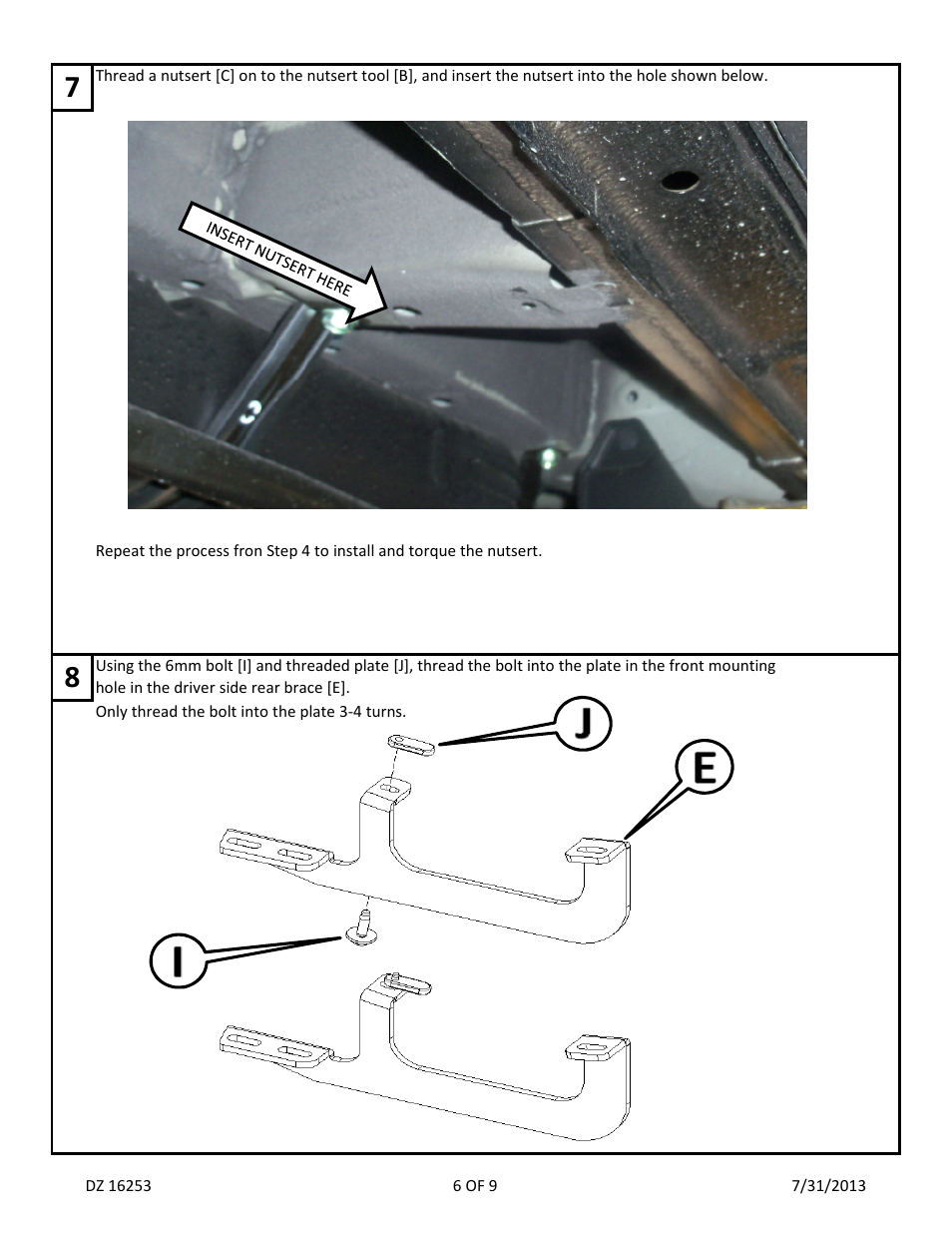 Dee Zee DZ16253 User Manual | Page 8 / 11