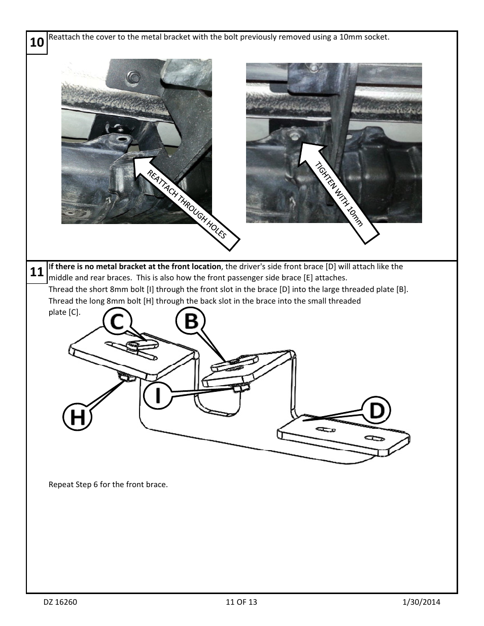 Dee Zee DZ16260 User Manual | Page 13 / 15