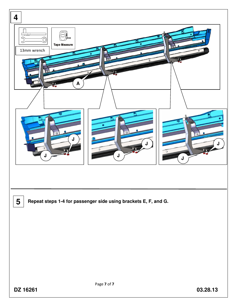 Dee Zee DZ16261 User Manual | Page 7 / 7