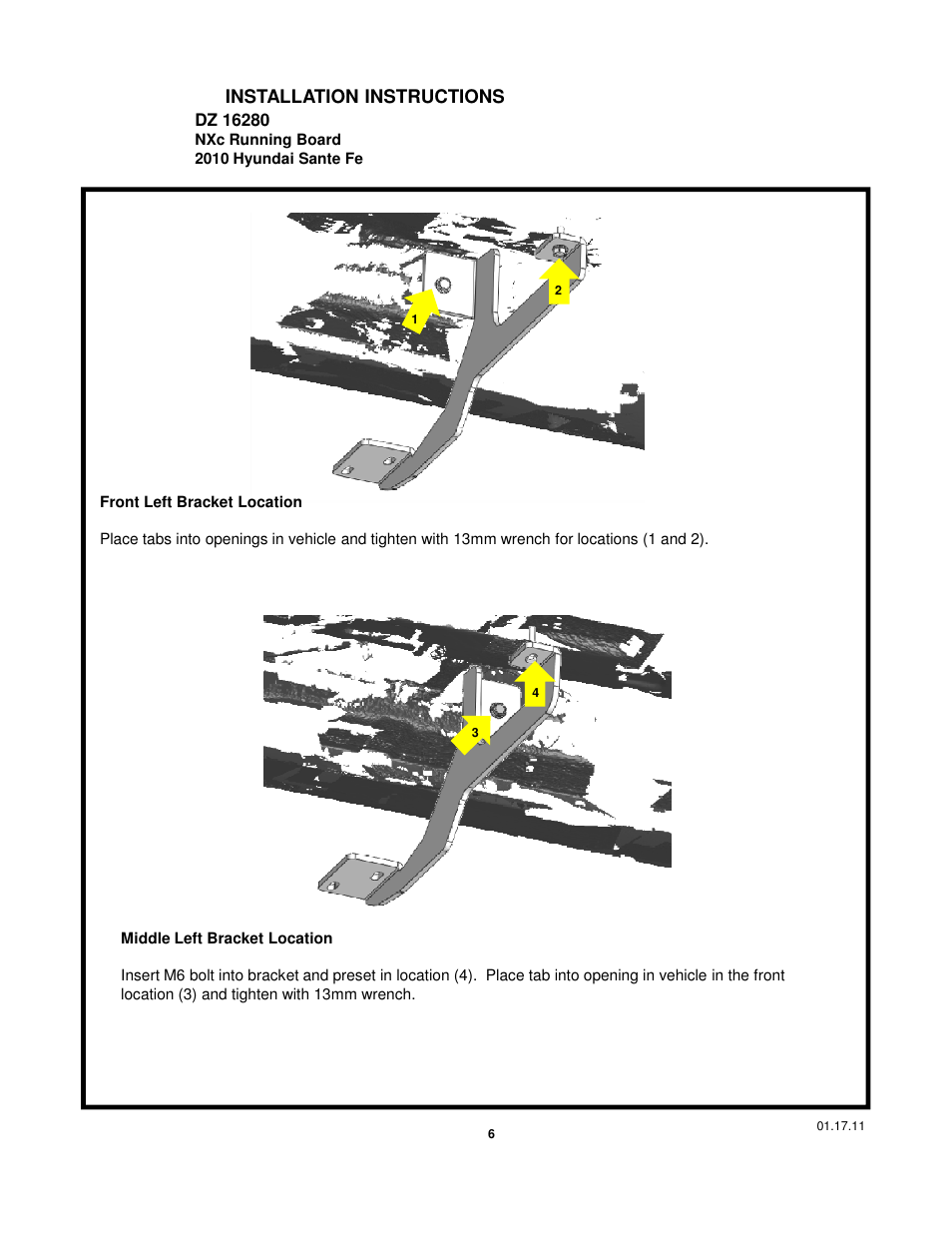 Dee Zee DZ16280 User Manual | Page 6 / 8