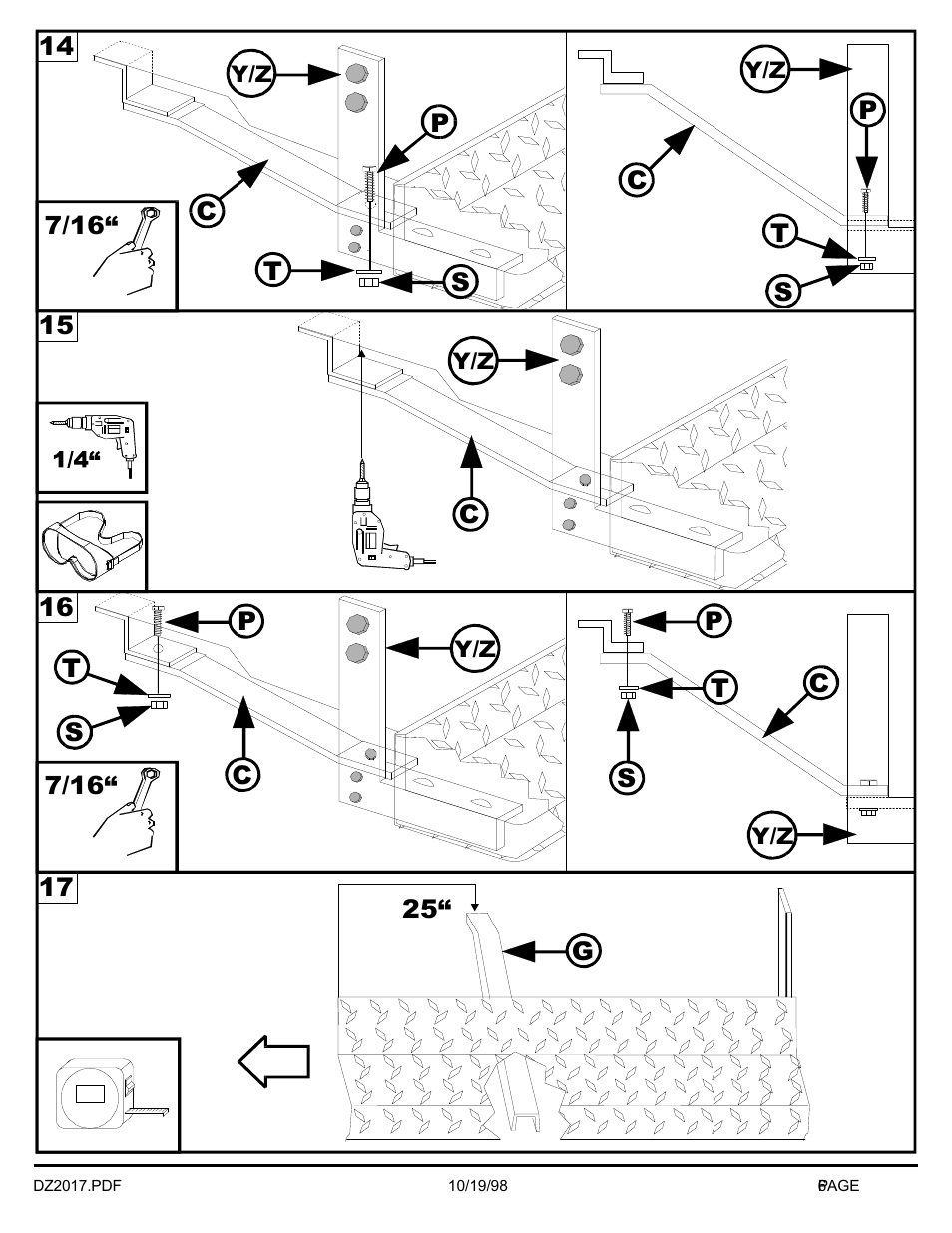 Dee Zee DZ2017 User Manual | Page 7 / 8