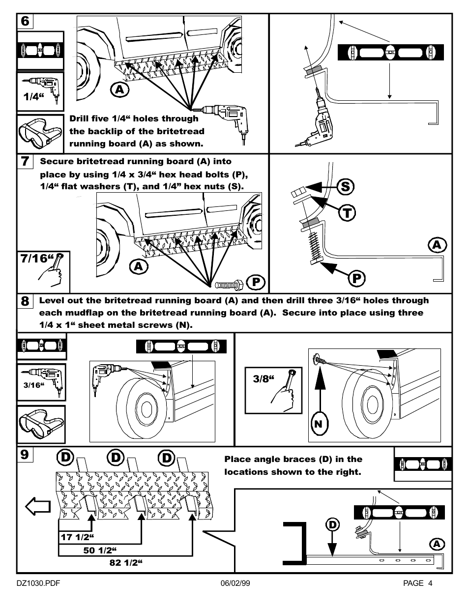 98 7 6 p t s | Dee Zee DZ1030 User Manual | Page 5 / 7