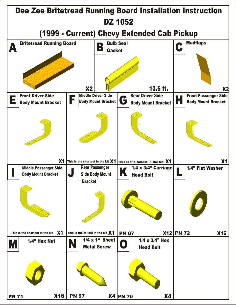 Kl m, Ef h, Ij g | Dee Zee DZ1052 User Manual | Page 3 / 8