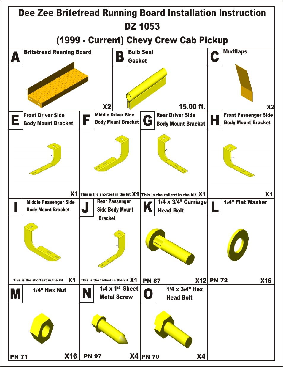 Kl m, Ef h, Ij g | Dee Zee DZ1053 User Manual | Page 3 / 8