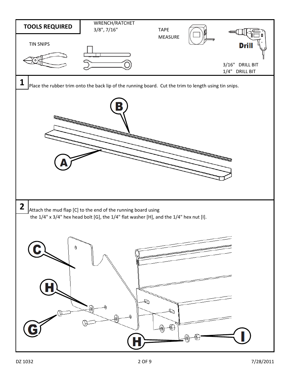 Dee Zee DZ1032 User Manual | Page 4 / 11