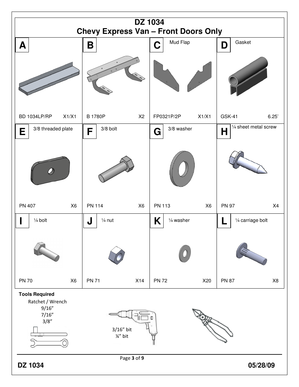 Ij k l | Dee Zee DZ1034 User Manual | Page 3 / 9