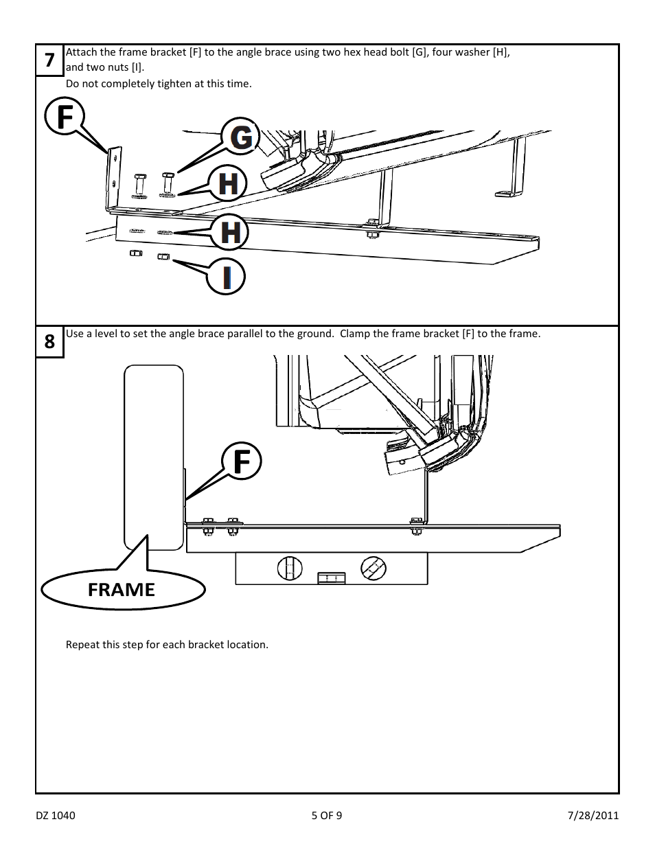 Dee Zee DZ1040 User Manual | Page 7 / 11