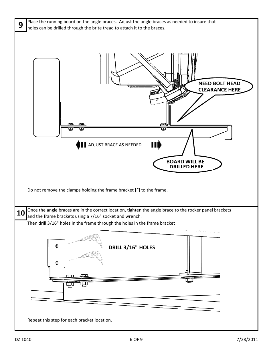 Dee Zee DZ1040 User Manual | Page 8 / 11