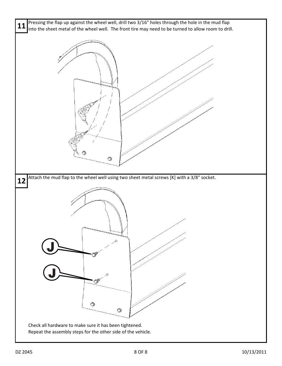 Dee Zee DZ2045 User Manual | Page 10 / 10