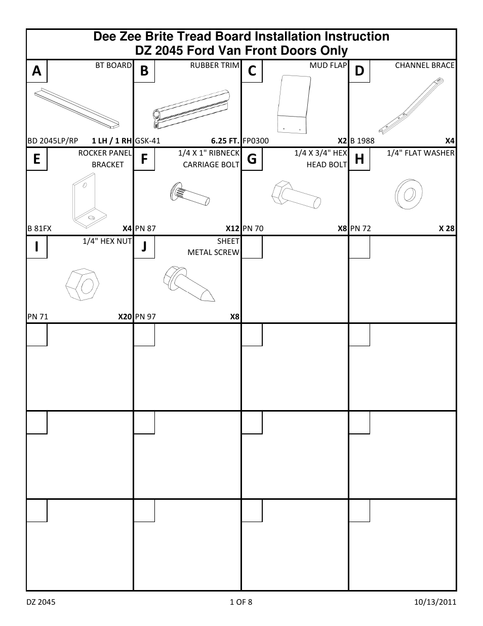 Ab c d, Ef g h | Dee Zee DZ2045 User Manual | Page 3 / 10