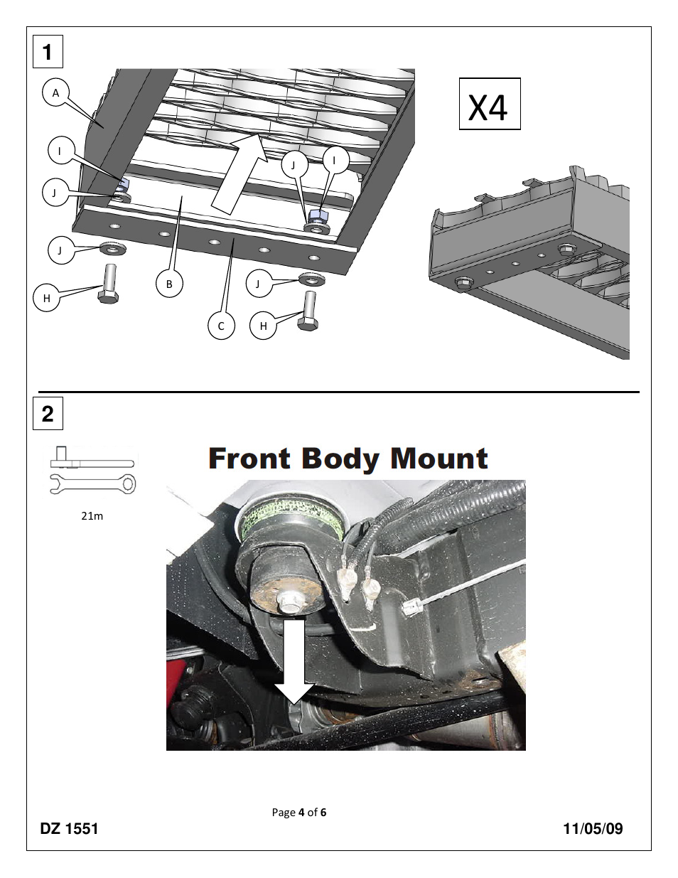 Dee Zee DZ1551 User Manual | Page 4 / 6