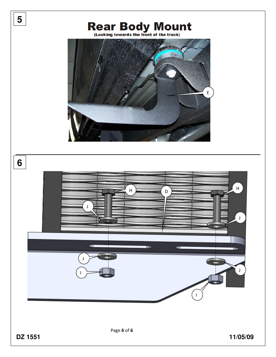 Dee Zee DZ1551 User Manual | Page 6 / 6