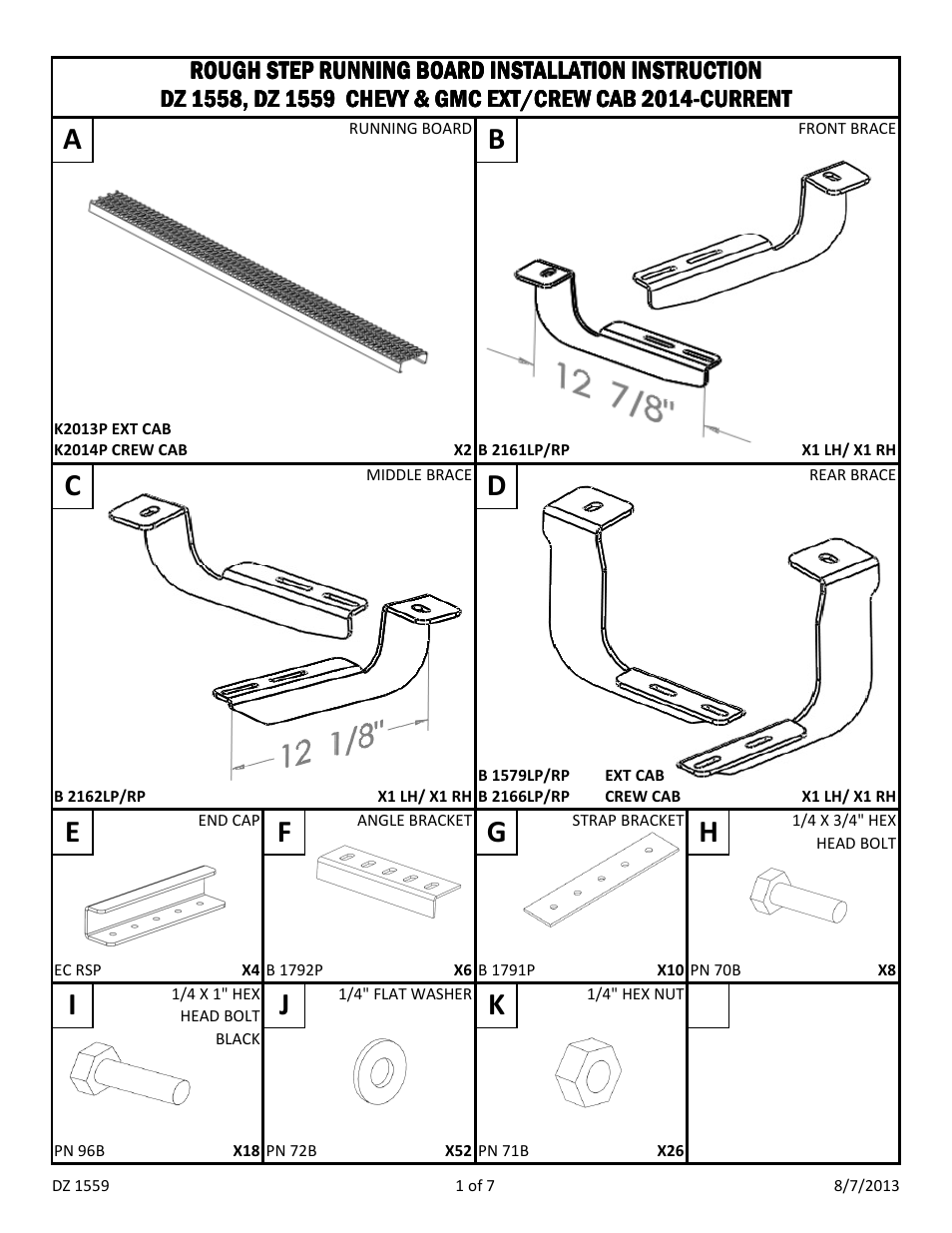 Fg i j d, Ce h | Dee Zee DZ1559 User Manual | Page 3 / 9