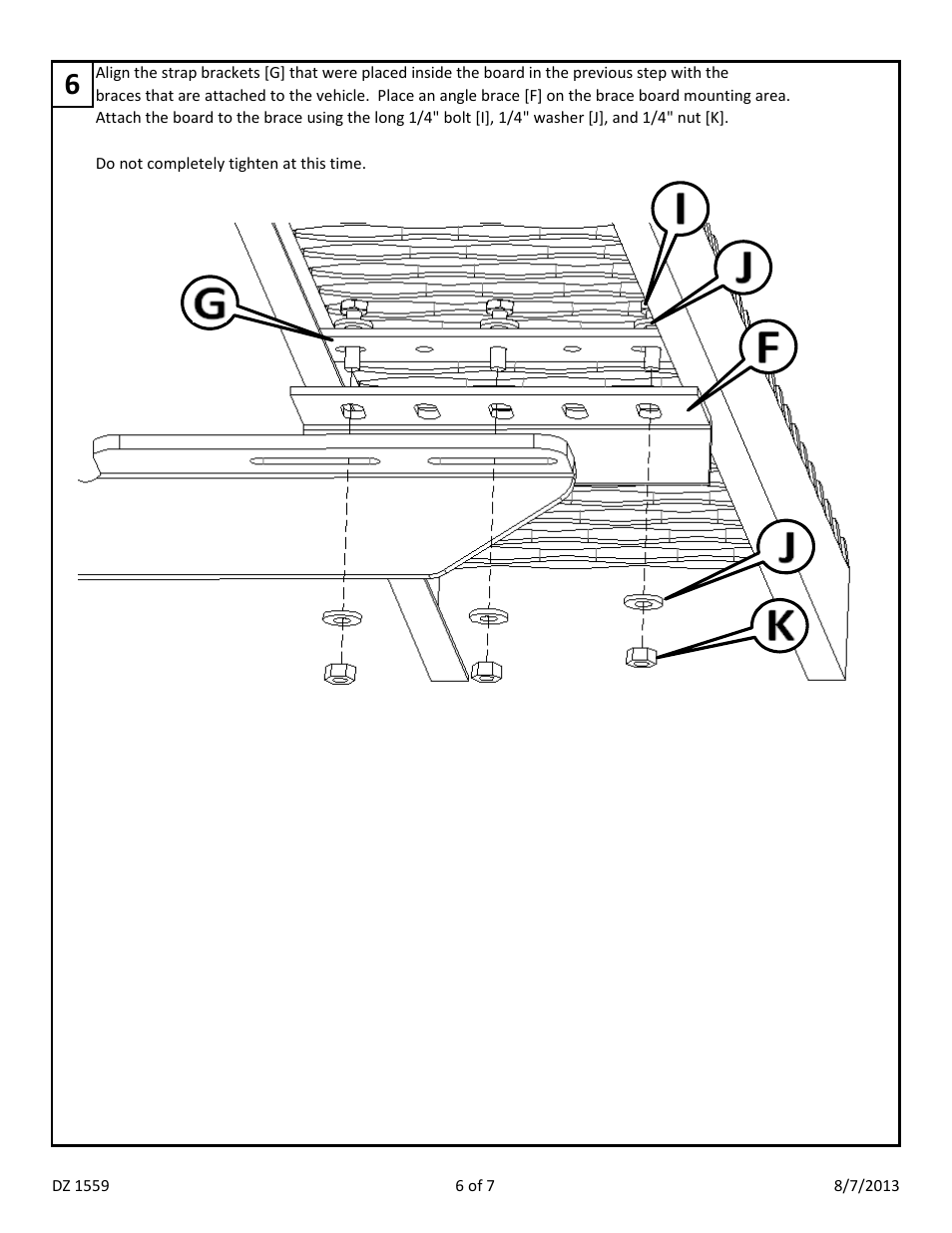 Dee Zee DZ1559 User Manual | Page 8 / 9