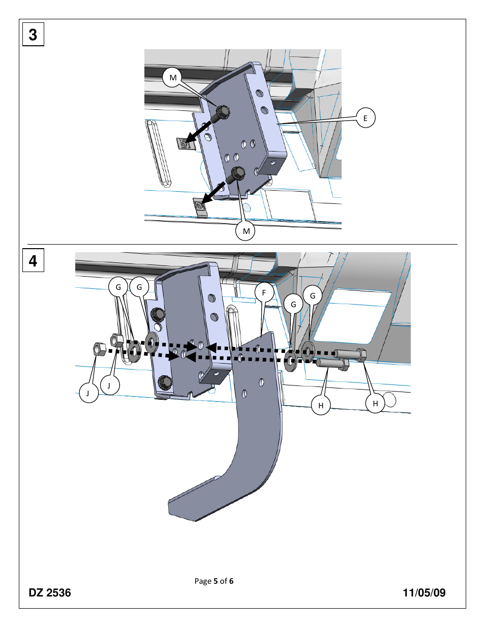 Dee Zee DZ2538 User Manual | Page 5 / 6