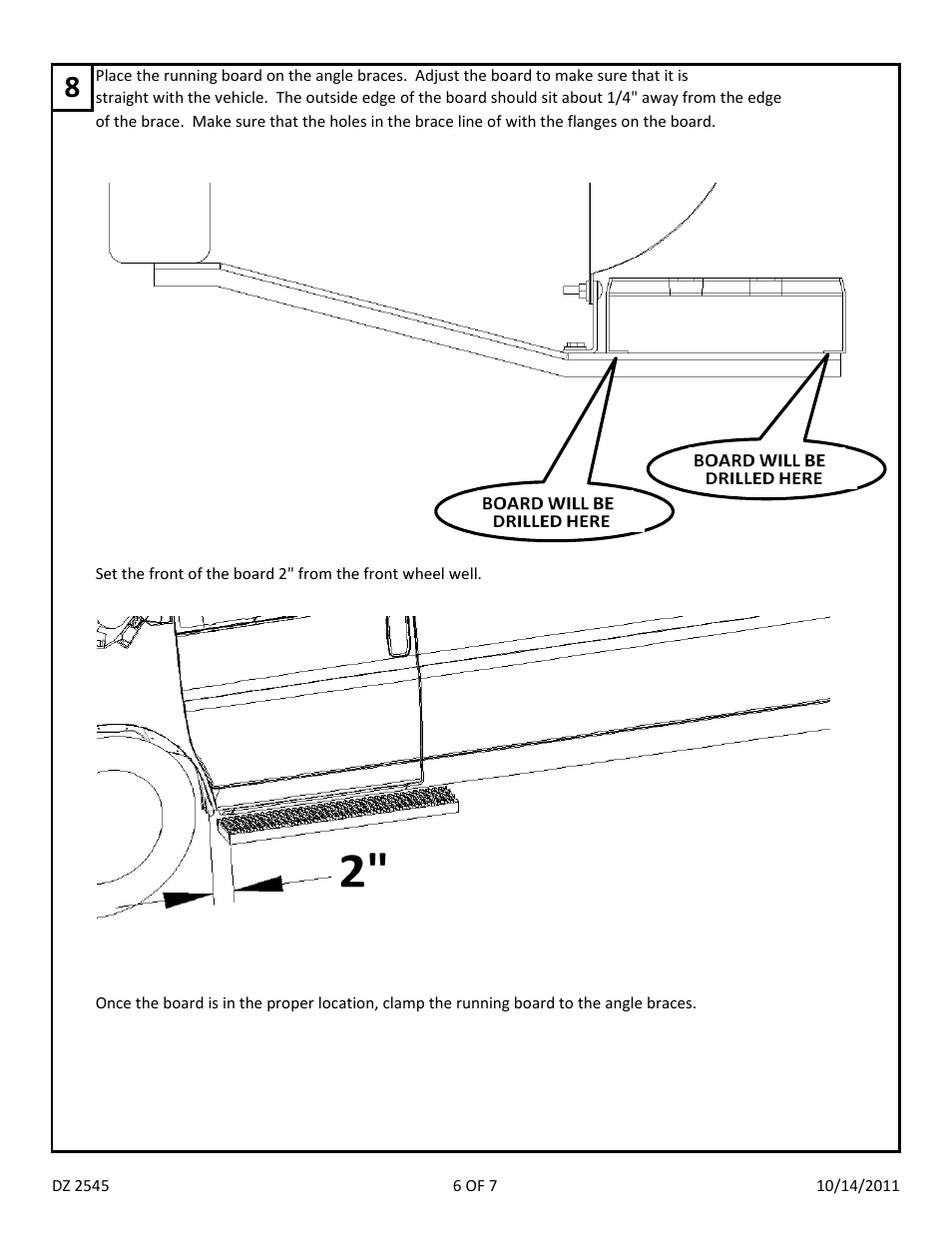 Dee Zee DZ2545 User Manual | Page 8 / 9