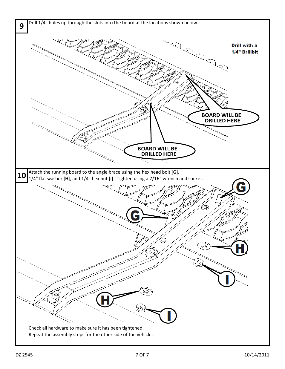 Dee Zee DZ2545 User Manual | Page 9 / 9