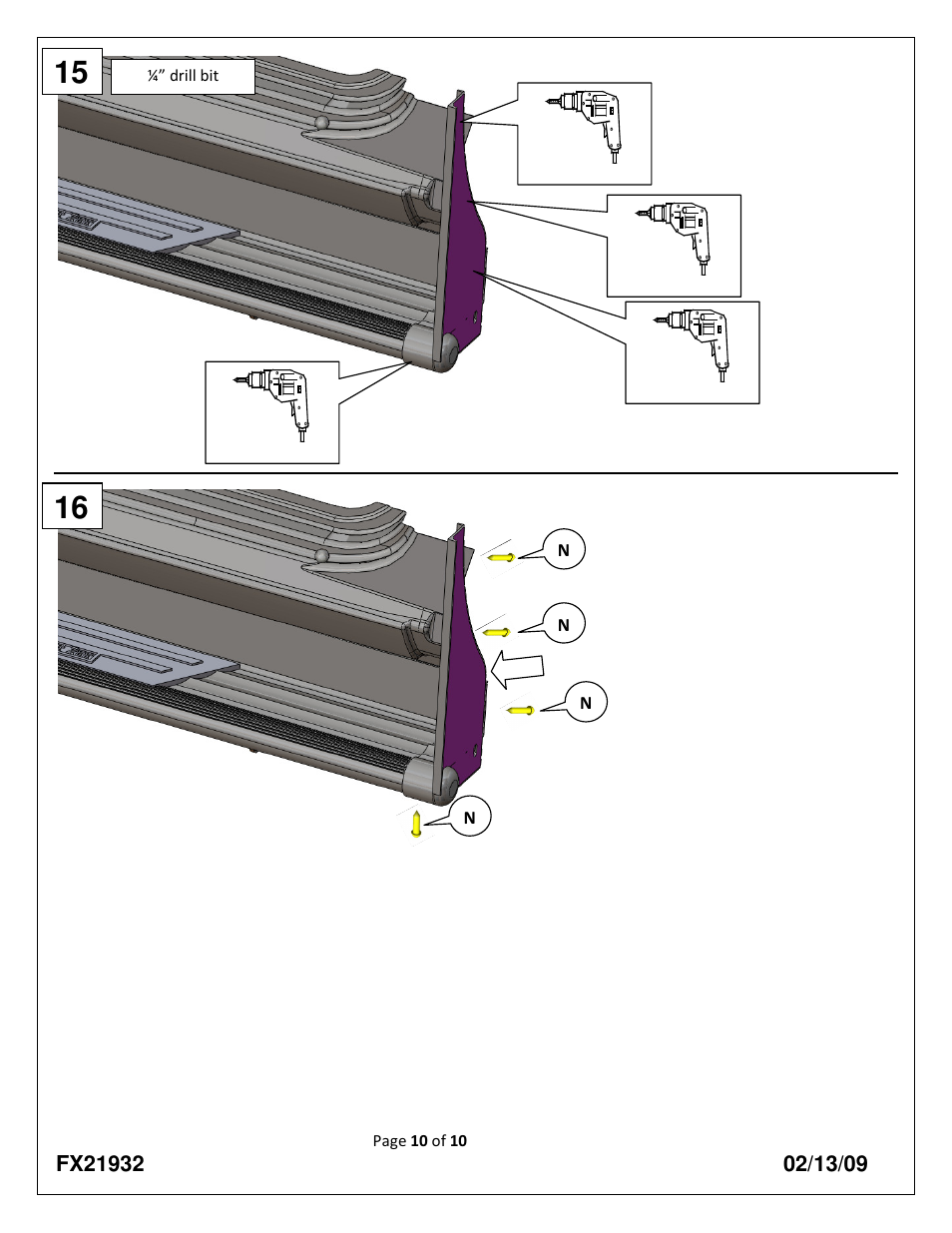 Dee Zee FX21332 User Manual | Page 10 / 10