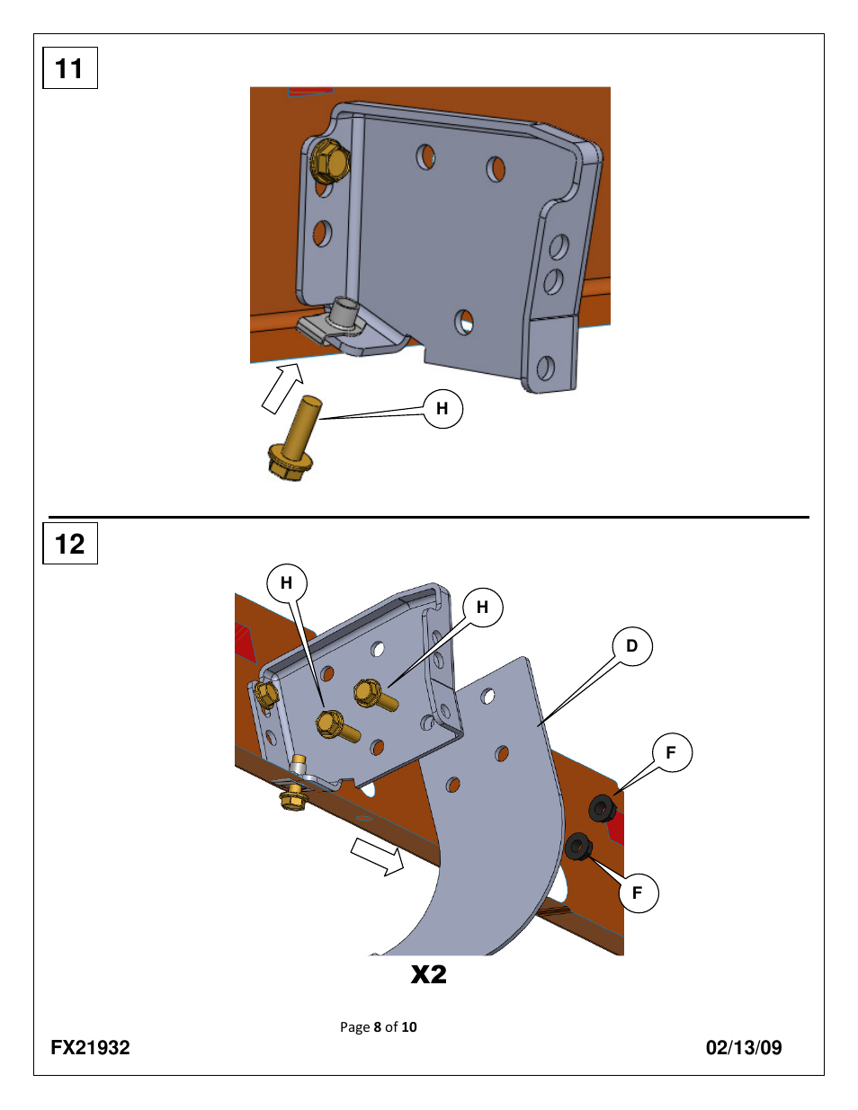 Dee Zee FX21332 User Manual | Page 8 / 10