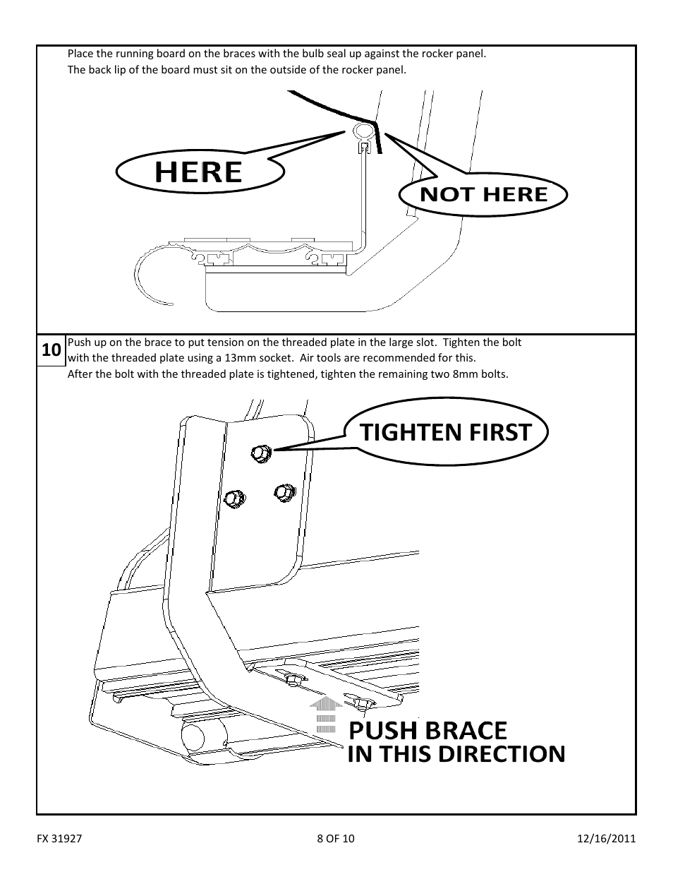 Dee Zee FX31930 User Manual | Page 10 / 12