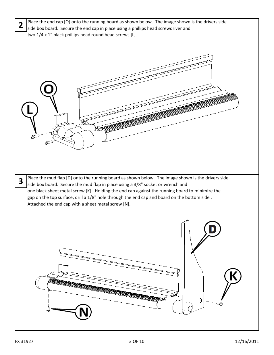 Dee Zee FX31930 User Manual | Page 5 / 12