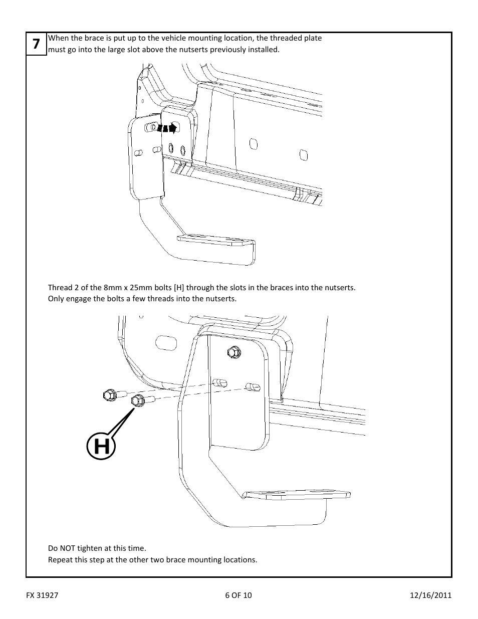 Dee Zee FX31930 User Manual | Page 8 / 12