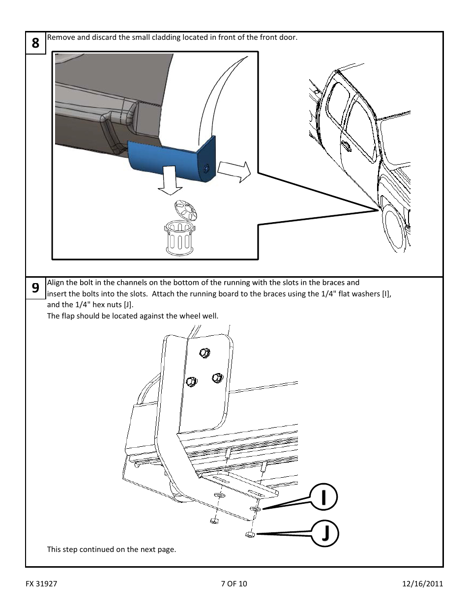 Dee Zee FX31930 User Manual | Page 9 / 12