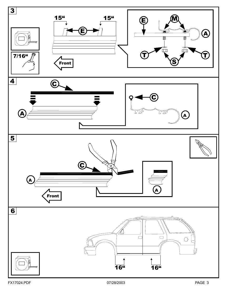 Dee Zee FX17924 User Manual | Page 4 / 7