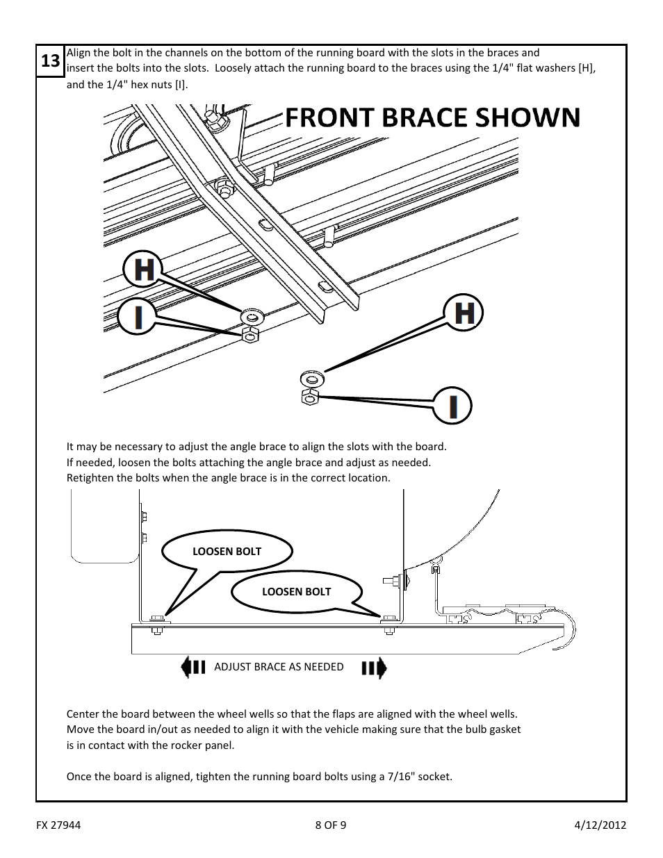 Dee Zee FX27944 User Manual | Page 10 / 11