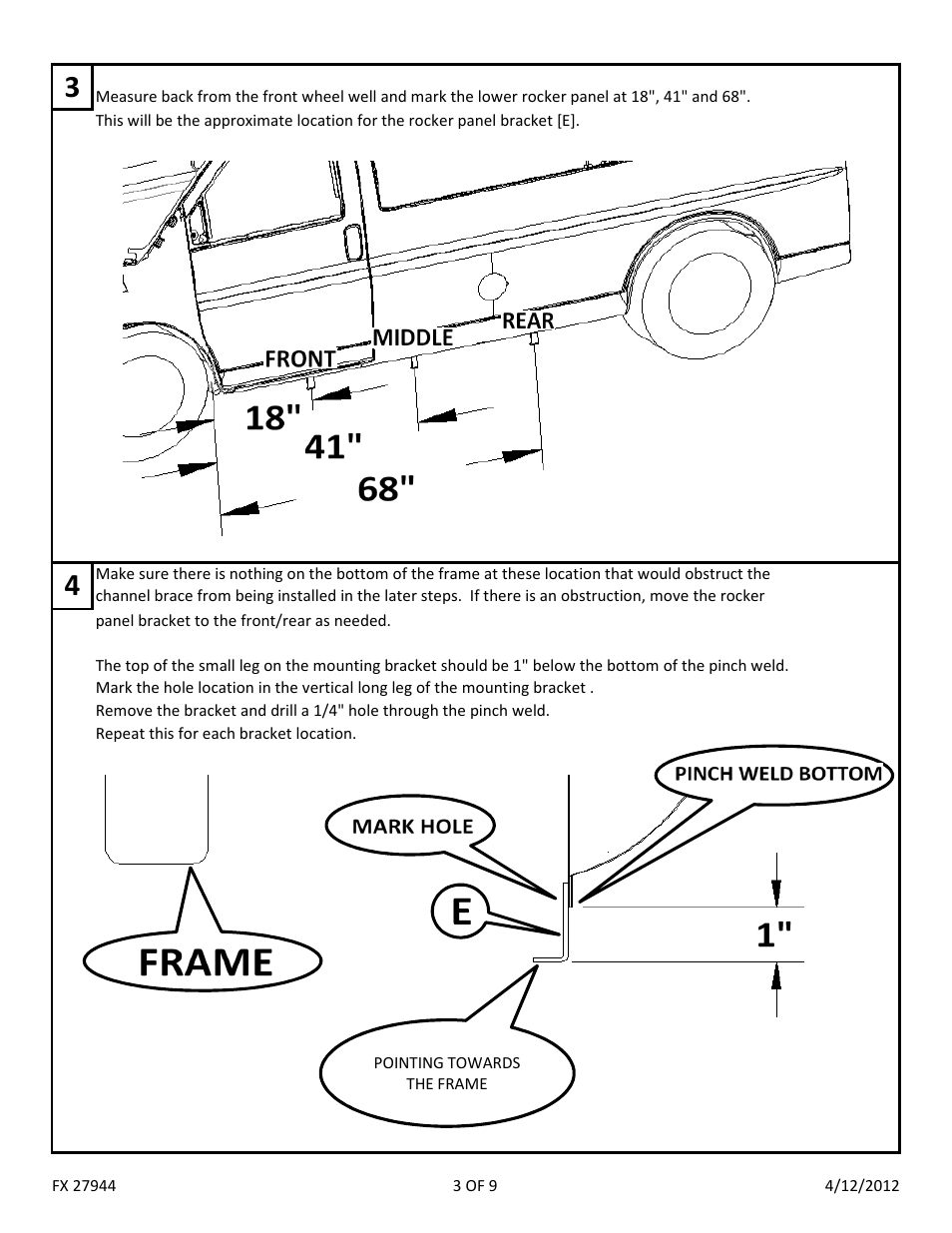 Dee Zee FX27944 User Manual | Page 5 / 11