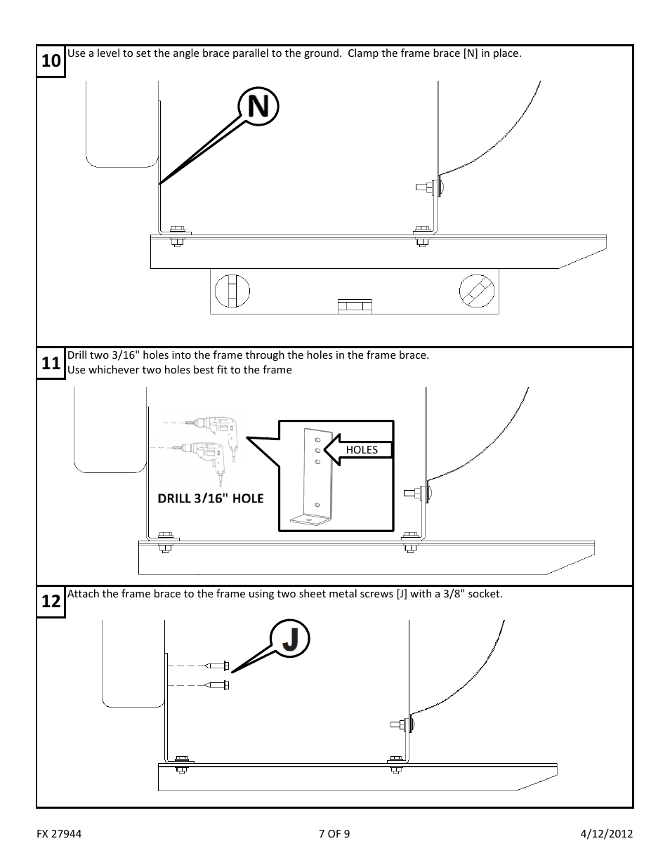 Dee Zee FX27944 User Manual | Page 9 / 11