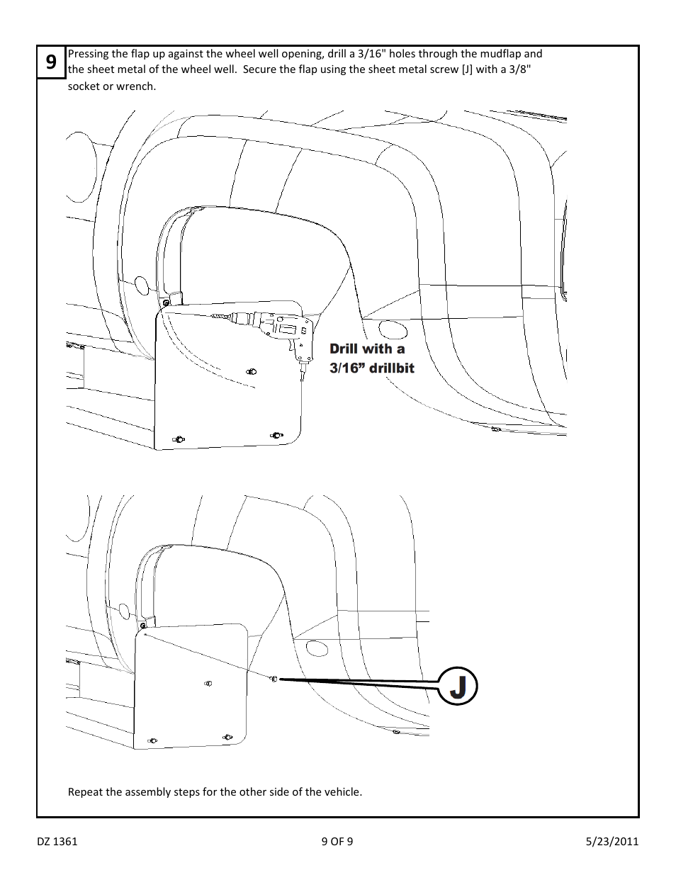 Dee Zee DZ1361 User Manual | Page 11 / 11