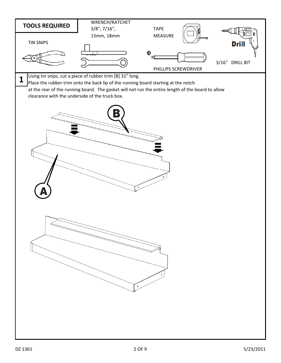 Dee Zee DZ1361 User Manual | Page 4 / 11