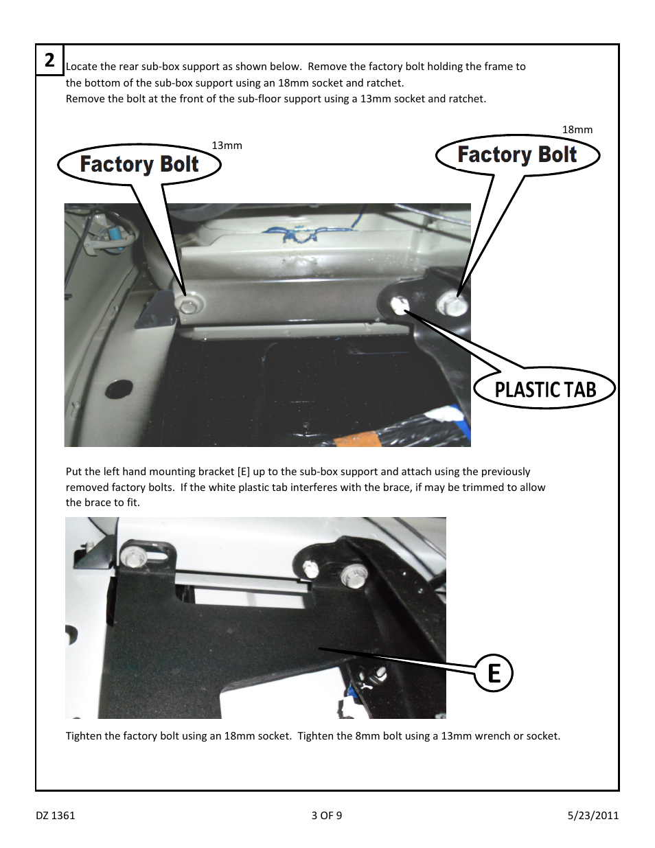 Dee Zee DZ1361 User Manual | Page 5 / 11