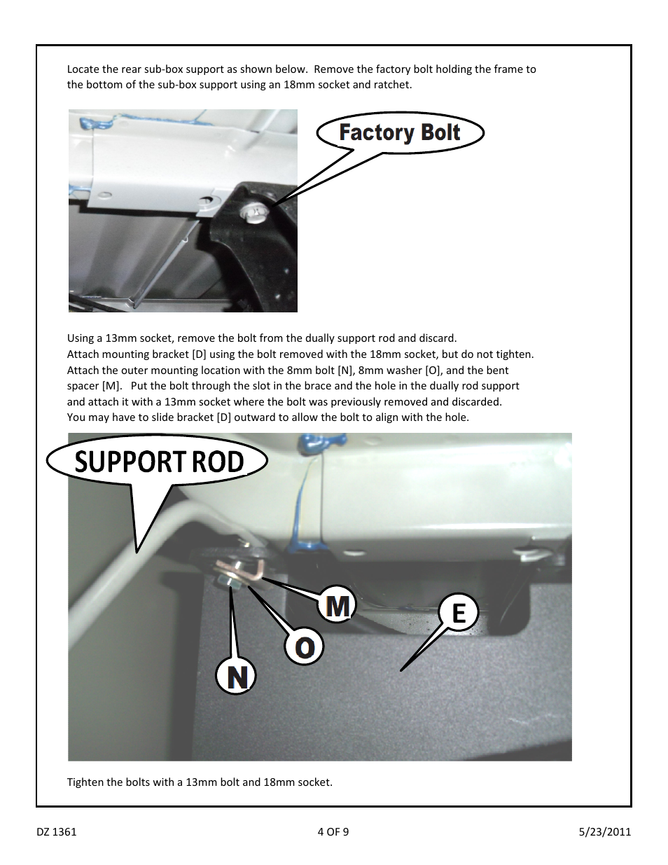 Dee Zee DZ1361 User Manual | Page 6 / 11