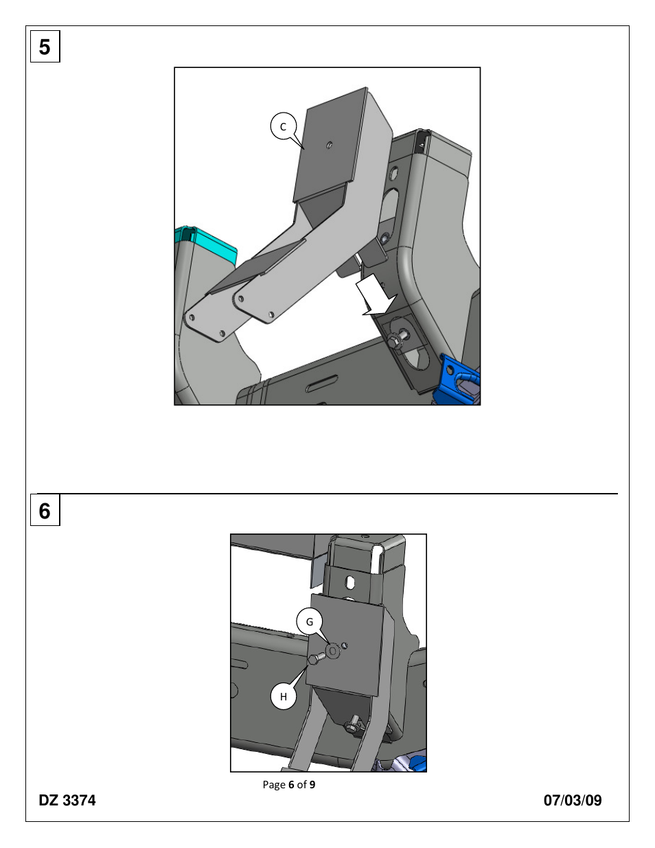 Dee Zee DZ3374 User Manual | Page 6 / 9