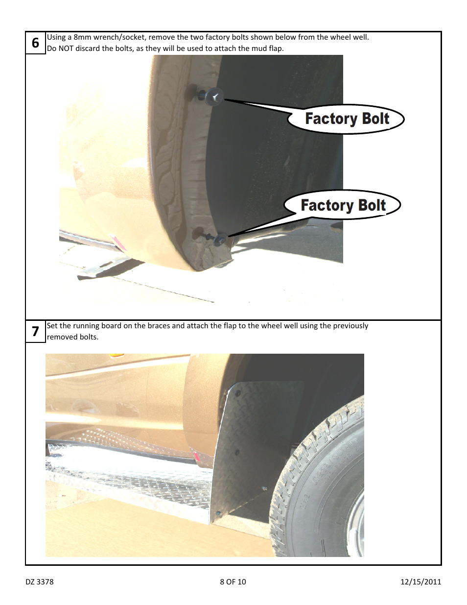 Dee Zee DZ3378 User Manual | Page 10 / 12
