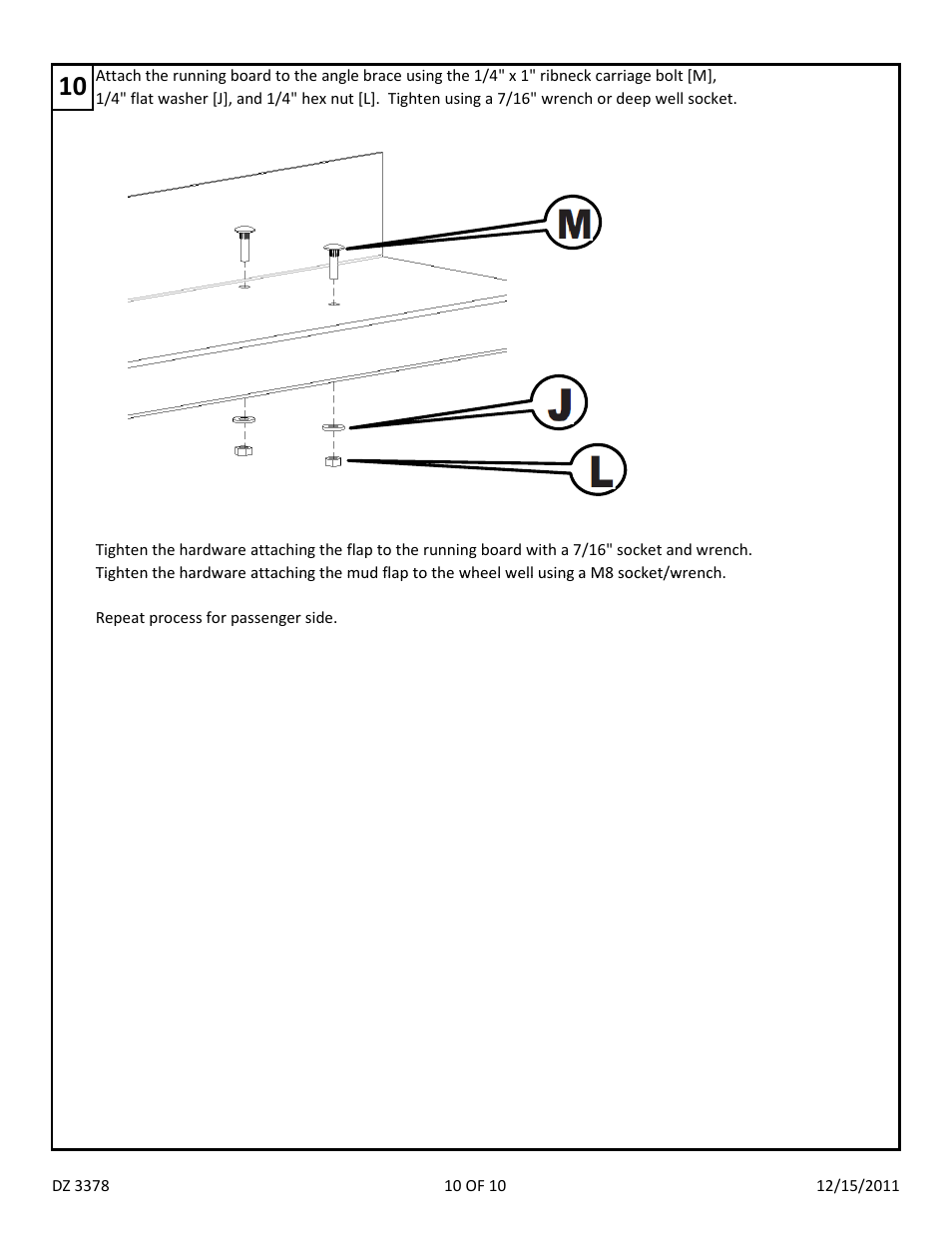 Dee Zee DZ3378 User Manual | Page 12 / 12