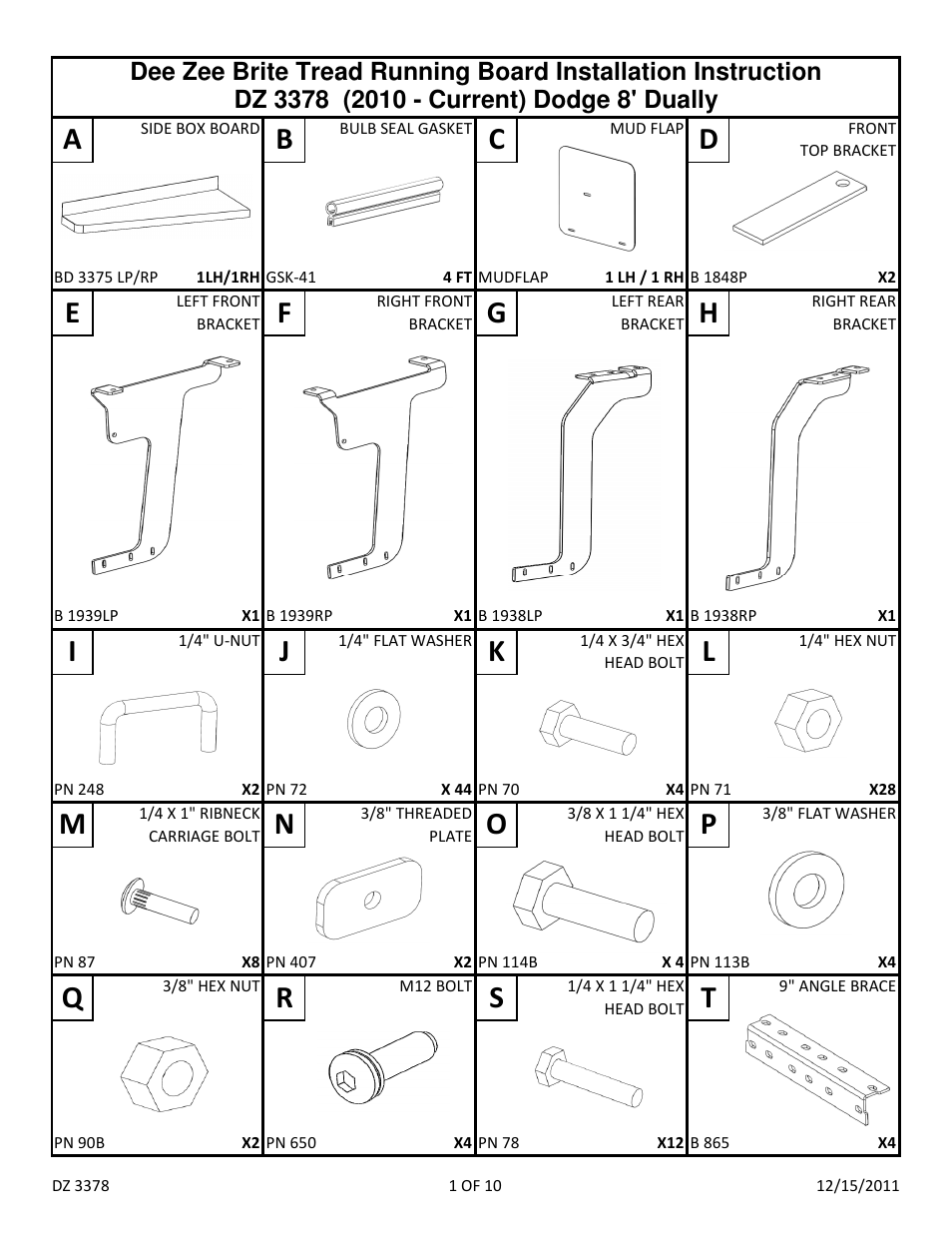 Ef g h, Ab c d, Oq s | Im n | Dee Zee DZ3378 User Manual | Page 3 / 12