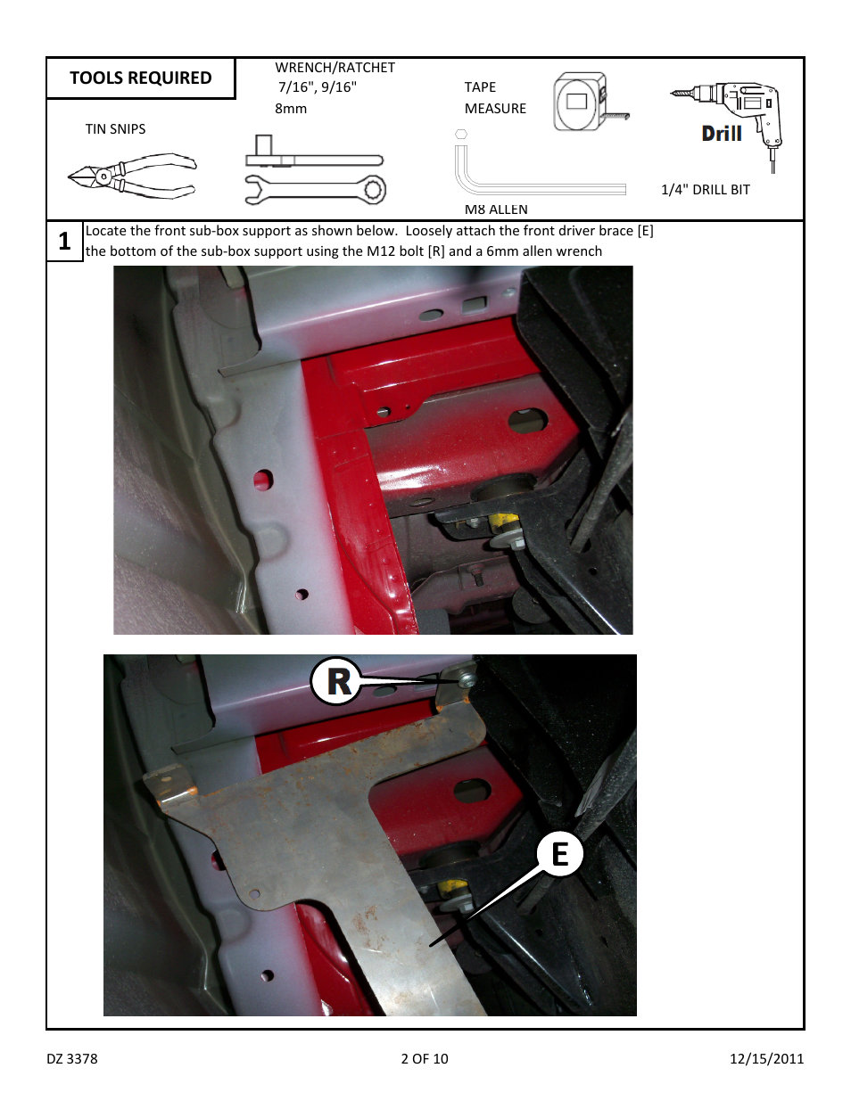 Dee Zee DZ3378 User Manual | Page 4 / 12