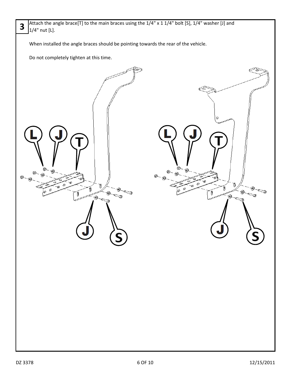 Dee Zee DZ3378 User Manual | Page 8 / 12