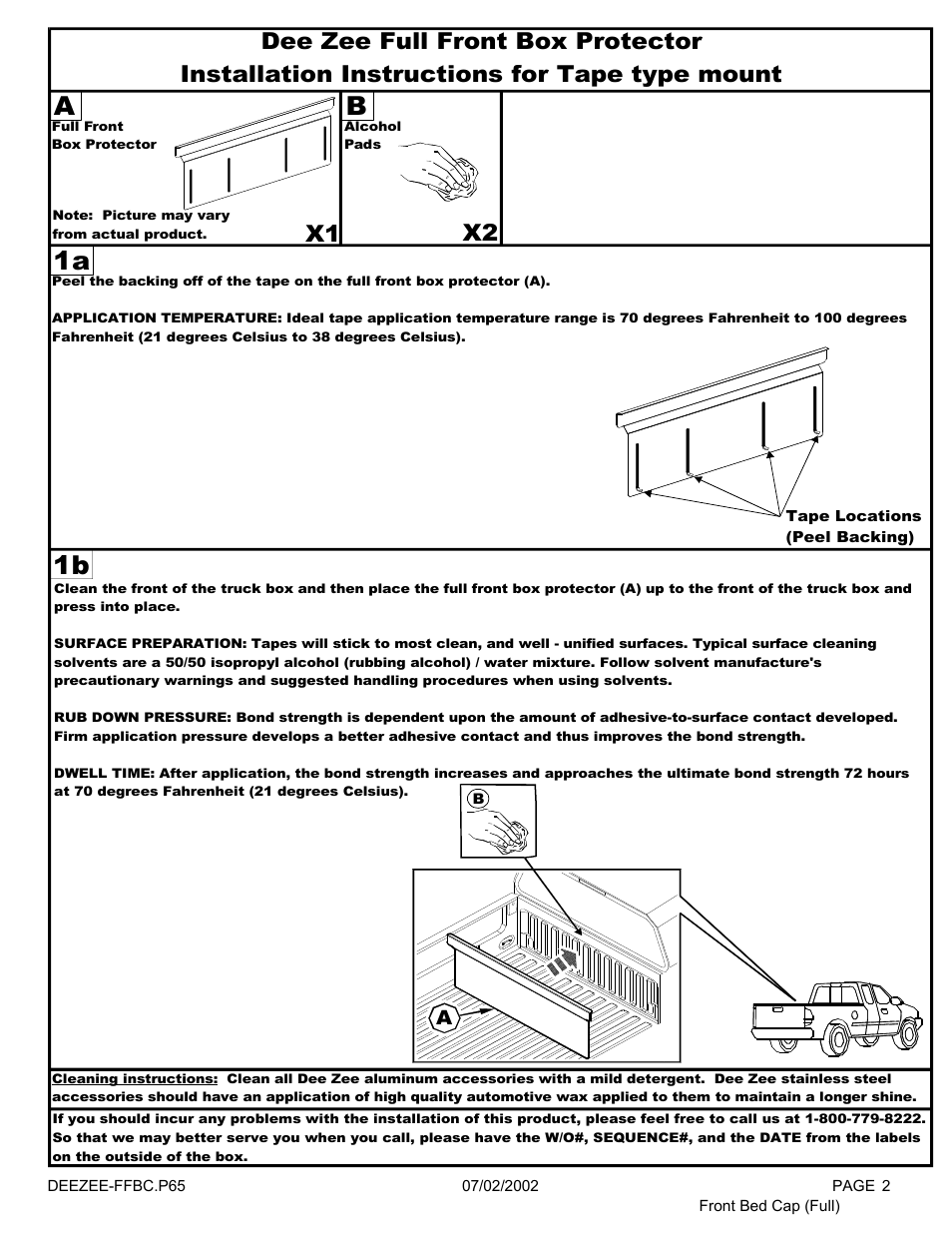 Dee Zee DZ5122 User Manual | Page 3 / 3