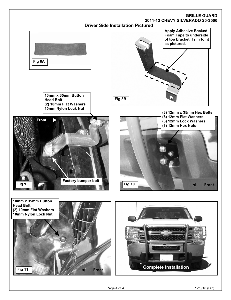 Dee Zee DZ504515 User Manual | Page 4 / 4