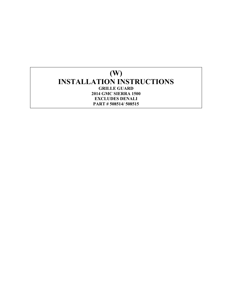 Dee Zee DZ508515 User Manual | 9 pages