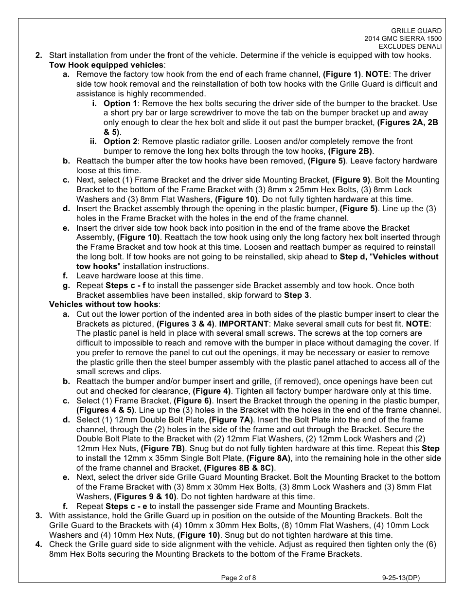 Dee Zee DZ508515 User Manual | Page 3 / 9