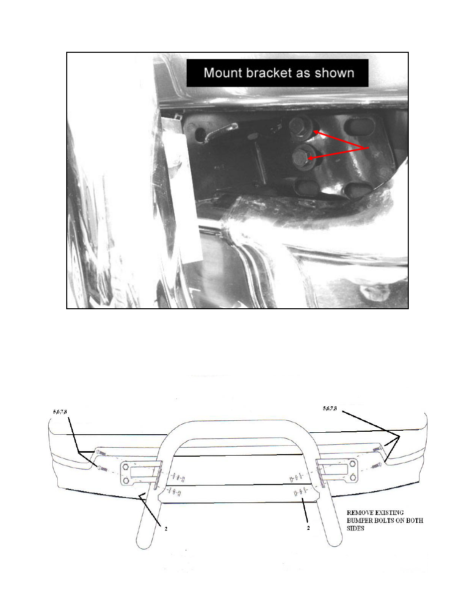 Fig 1, Factory bolts | Dee Zee DZ501397 User Manual | Page 2 / 2