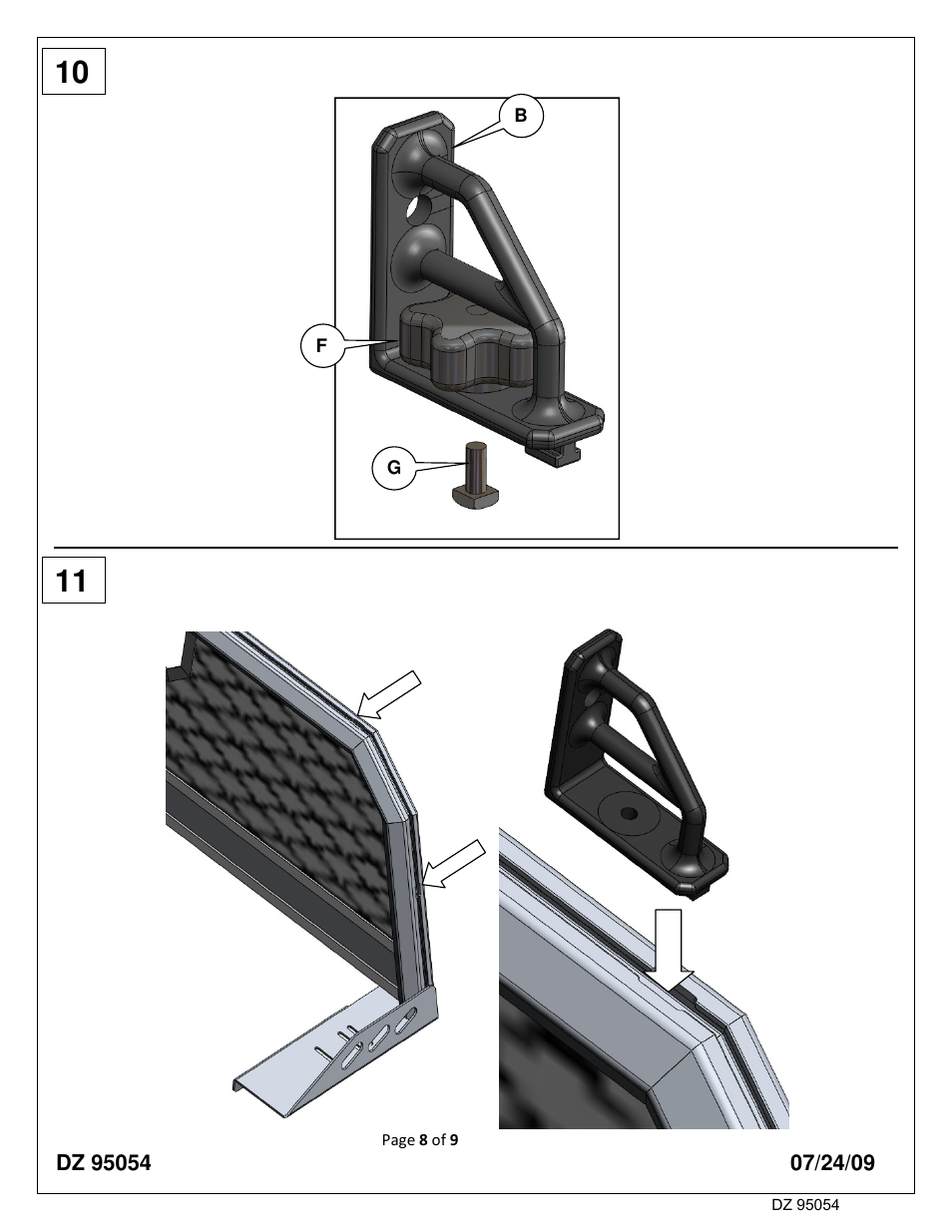 Dee Zee DZ95054B User Manual | Page 8 / 9