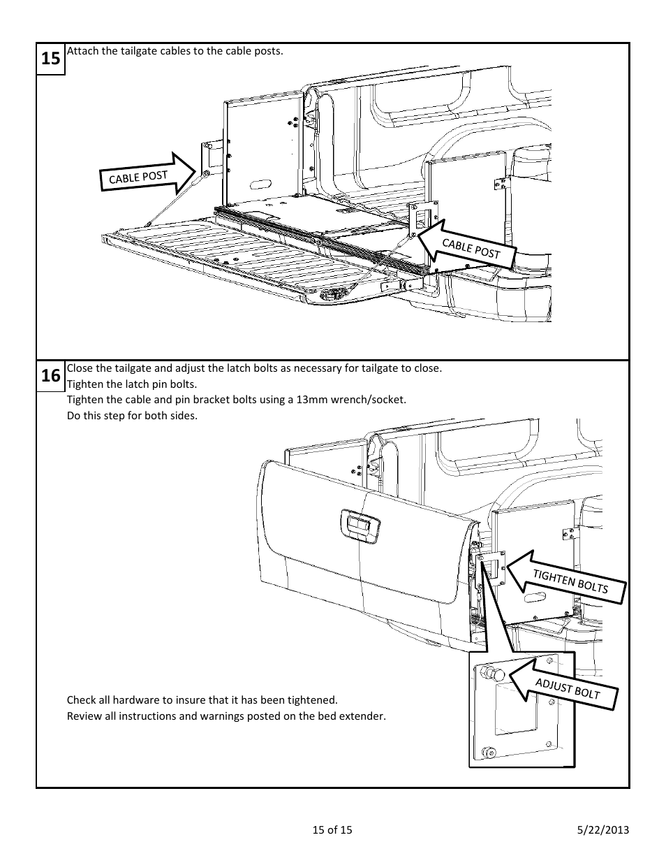 Dee Zee DZ17221 User Manual | Page 16 / 16