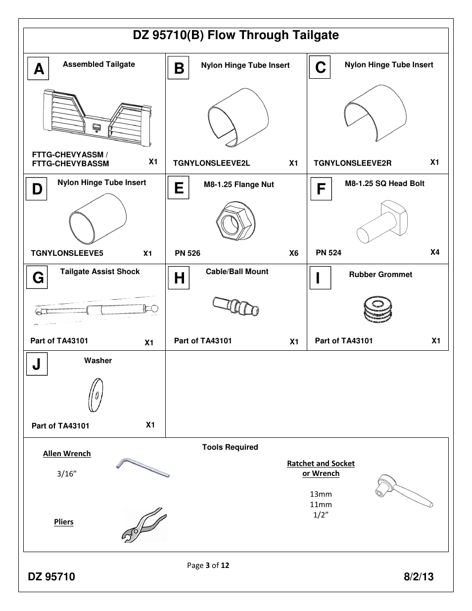 Gi h | Dee Zee DZ95710 User Manual | Page 3 / 12