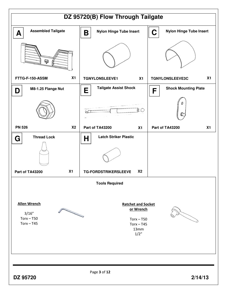 Dee Zee DZ95720 User Manual | Page 3 / 12